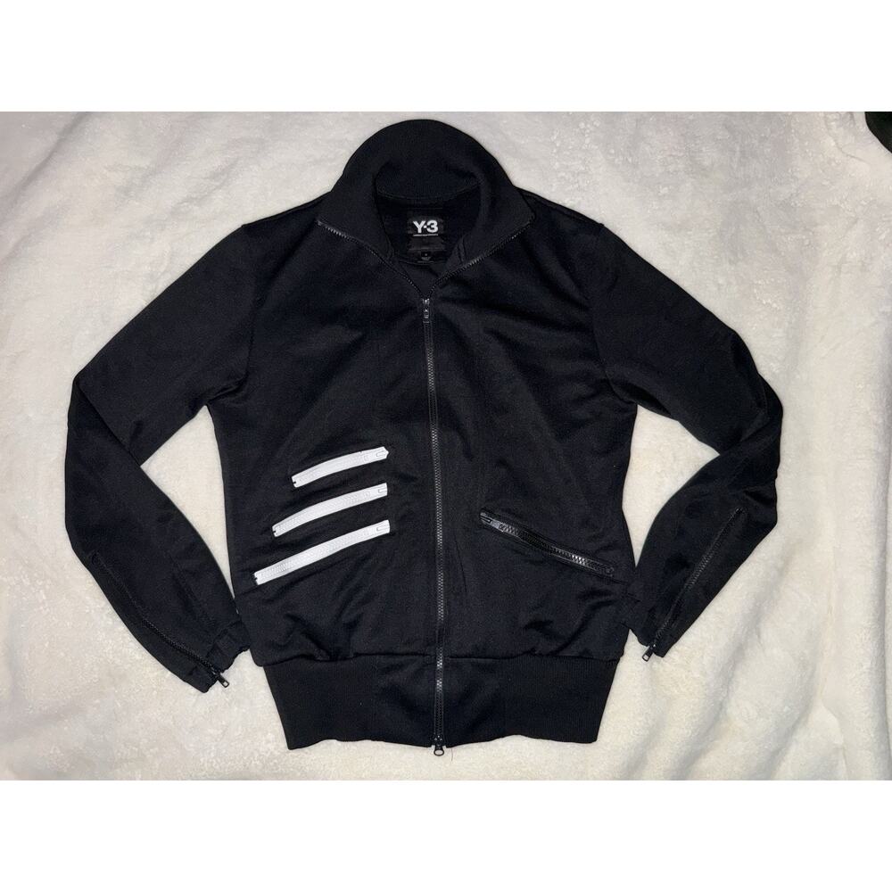 Y-3 Adidas Yohji Yamamoto Track Jacket Mens Medium Black Full Zip